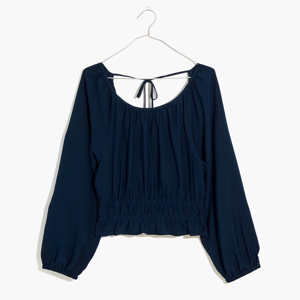 Madewell Tie Back Cutout Blouse